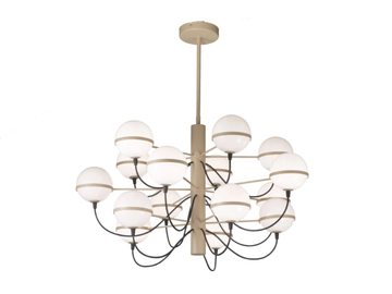 GIRO - LED glass chandelier by Metal Lux - view 2